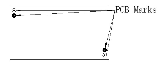 在有貼片的PCB板上，為提高貼片元件的貼裝的準確性，一般要求在貼片層對角端放置兩個校正標記(MarkS)點
