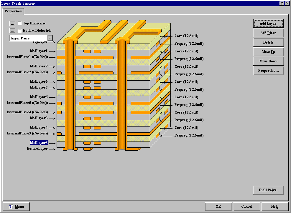 Protel99 SE PCB設(shè)計(jì)層的管理功能