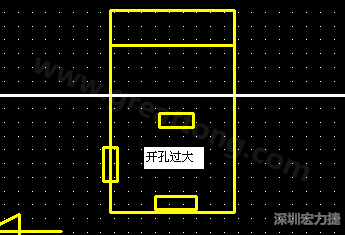 PCB設計時后焊元件焊盤開孔過大容易使焊錫流進插座造成短路。