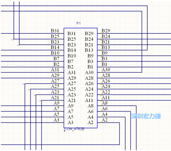 雙擊 1.SchDoc，文件可以被正常打開，下圖是其中的一部分：