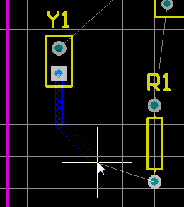  圖26 手動(dòng)布線檢查文檔工作區(qū)底部的層標(biāo)簽。